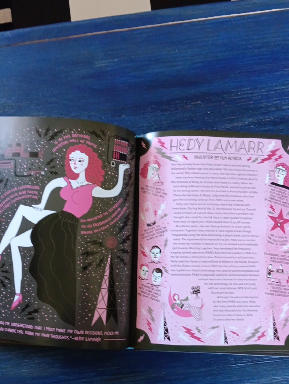 Women in Science - Illustrated Hardcover Book (Gray with Teal & Yellow Accents) - Picture 3 of 5
